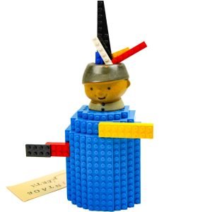 Peter Loved his Lego Assemblage Sculpture