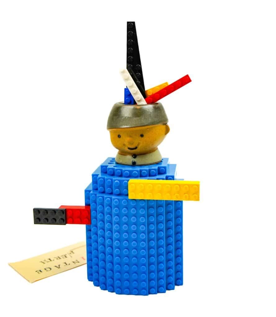 Peter Loved his Lego Assemblage Sculpture (1)
