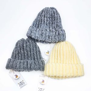 Angora Winter Crocheted Beanie