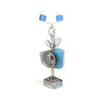 Art Glass Robot Blue 01