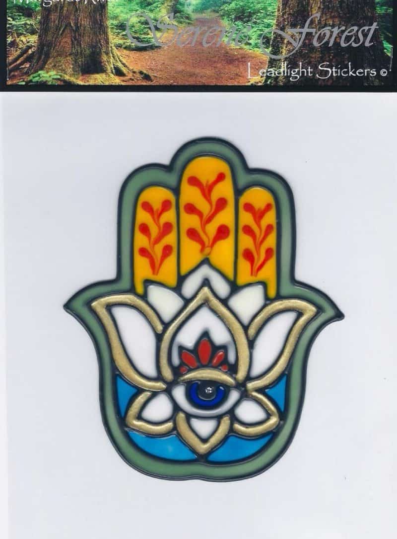 Hamsa Leadlight Sticker Serene Forest Leadlight Sticker