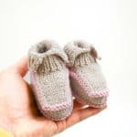 Handknitted Baby Booties (1) Jo Barrie Western Australian Textile Artist
