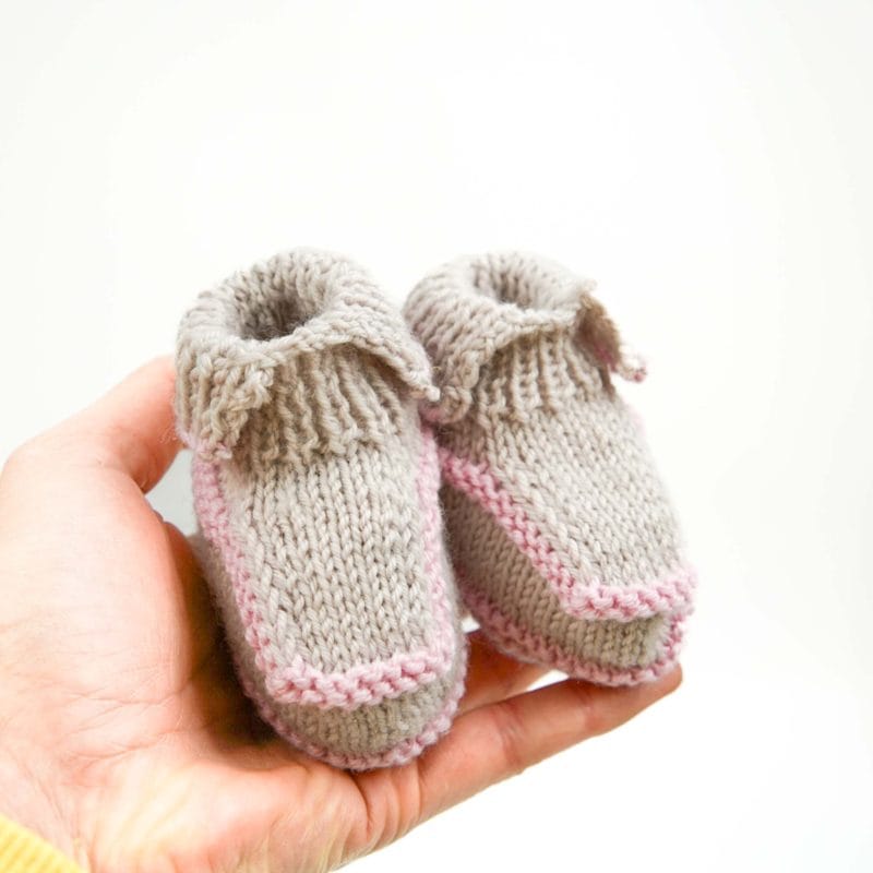 Handknitted Baby Booties (1) Jo Barrie Western Australian Textile Artist