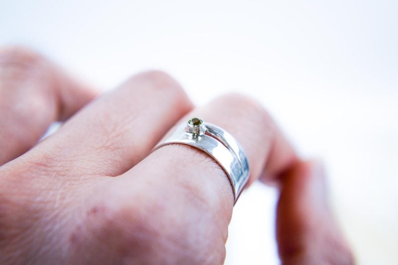Peridot Ring REM Jewellery Western Australian Artist