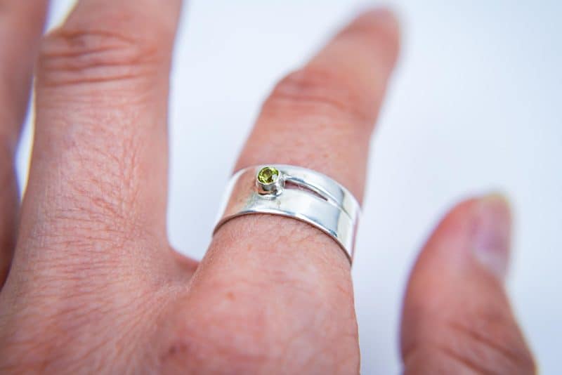 Peridot Ring REM Jewellery Western Australian Artist