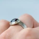 Garnet Dandelion Ring (1)