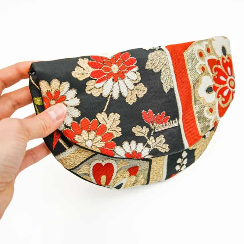 Koi Girl Black and Burnt Orange Small Bag (1) Koi Girl Black and Burnt Orange Bag