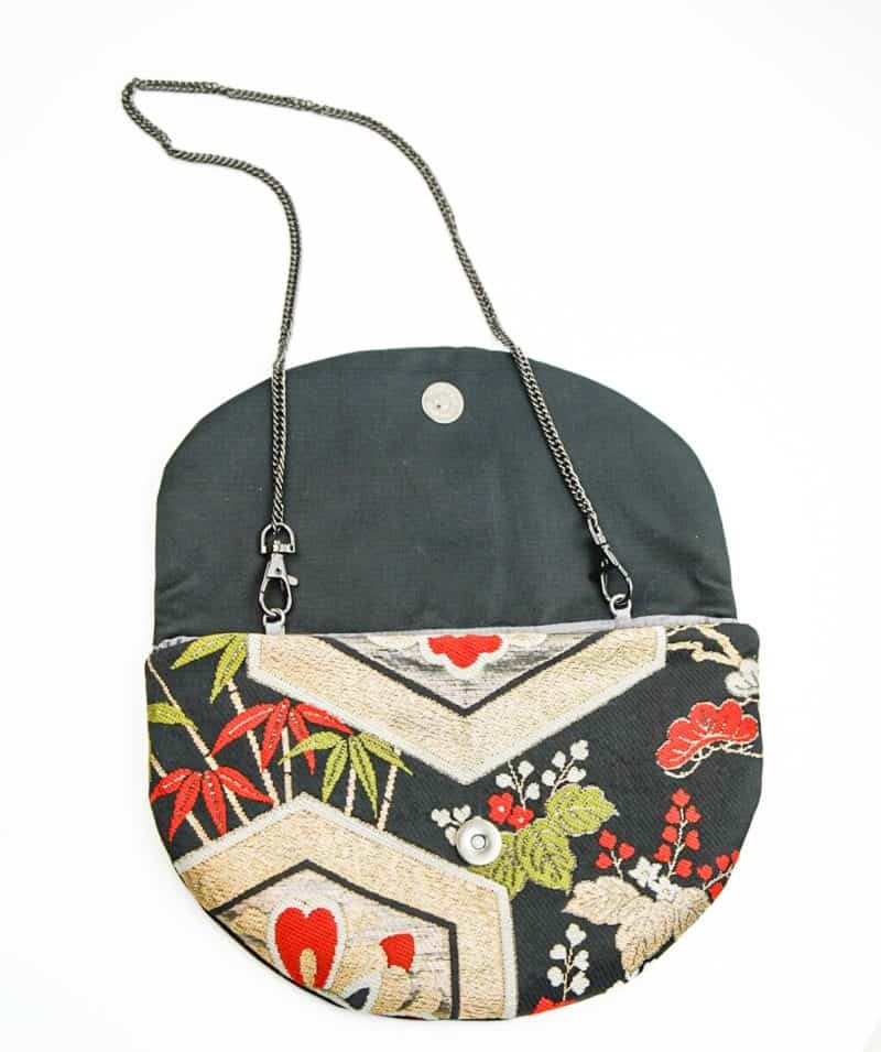 Koi Girl Black and Burnt Orange Bag