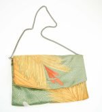 Koi Girl Turquoise and Gold Clutch Bag