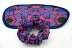Mask and scrunchie pack purple turtle Mallee Grosse Western Australian Artists inspired by marine life and vibrant colours.
