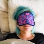 Sleep Mask Purple Turtle Mallee Grosse Western Australian Artists inspired by marine life and vibrant colours.
