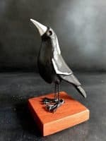 Magpie figurative sculpture by Andrew Taylor Western Australian Artist