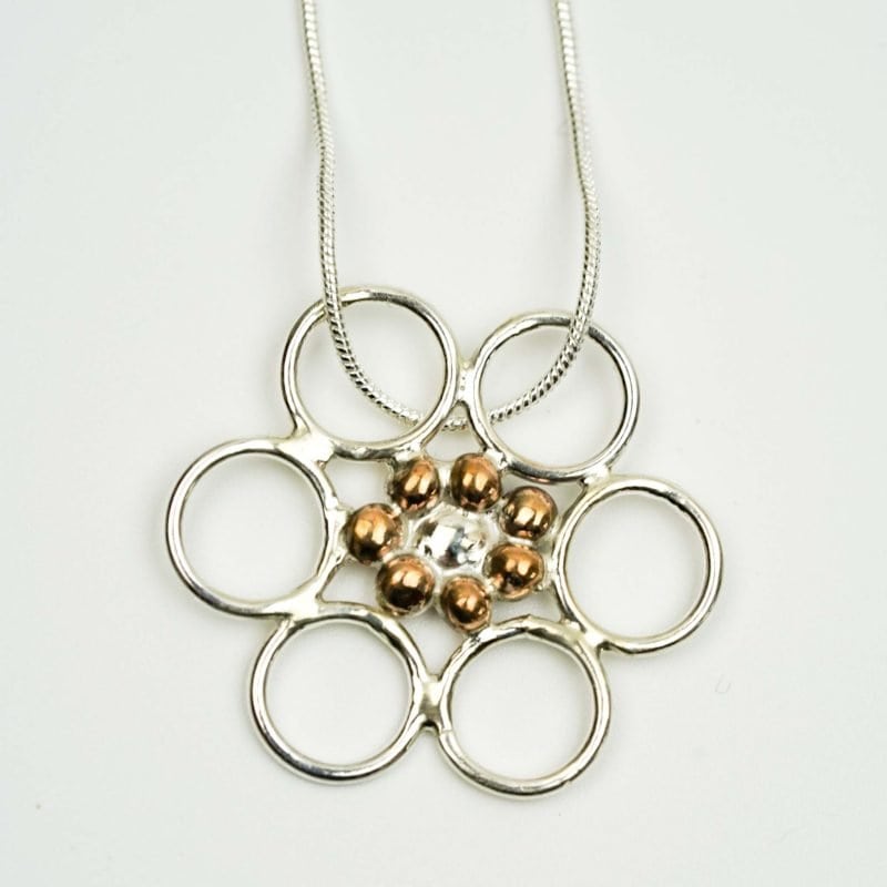 Wildflower Pendant by Rowena Mitchell Western Australian Jeweller