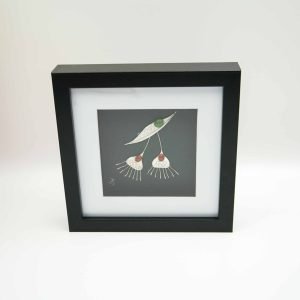 Flowering Gum Silver Sculpture Framed