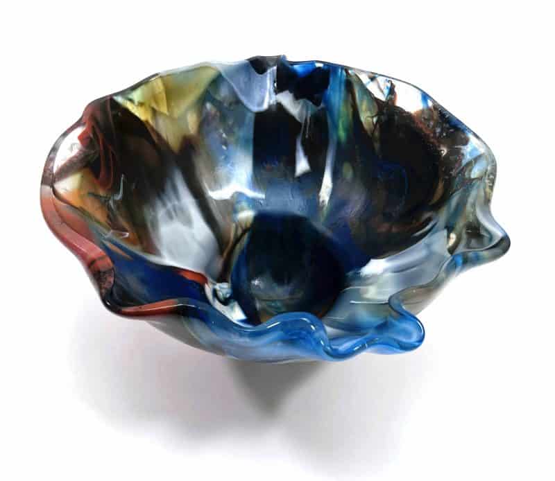 landscape-7-silvana-ferrario (3) Landscape #7 Art Glass Bowl - gorgeous object by SiJu Glass Western Australian Art Glass Artist