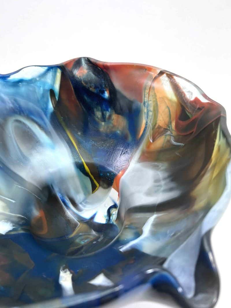 Landscape #7 Art Glass Bowl - gorgeous object by SiJu Glass Western Australian Art Glass Artist