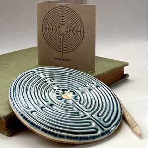 Handmade Porcelain Desktop 11 Circuit Chartres Labyrinth