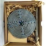 Blue Labyrinth 11 Circuit Chartres Ceramic Labyrinth 11 circuits by Belen Berganza