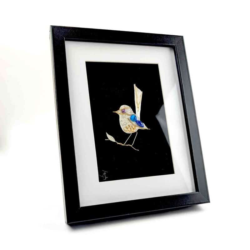 Blue Wren Ileana Rozitis Blue Wren Framed