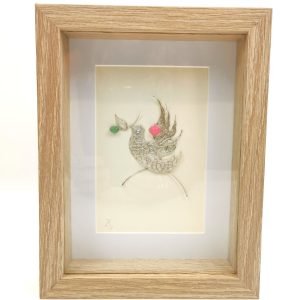 Peace on Earth Silver Sculpture Framed