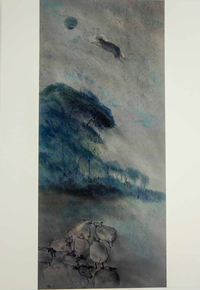 Over the moon 2 Print on Paper