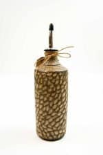 Olive Oil Bottle - Brown Dots