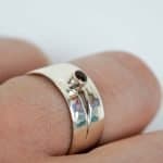 Red Flash Garnet Ring (1) REM Jewellery Fremantle Artisan