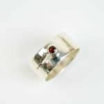 Red Flash Garnet Ring (2) REM Jewellery Fremantle Artisan