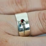 Red Flash Garnet Ring (3) REM Jewellery Fremantle Artisan