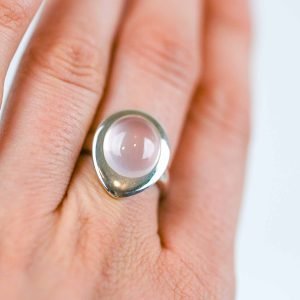 Rosequartz Seed Ring