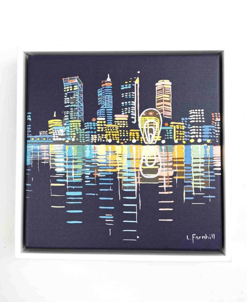 Laura Farnhill Perth City print on canvas