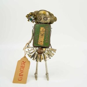 Oomi Ginger Handmade Recycled Art Bot