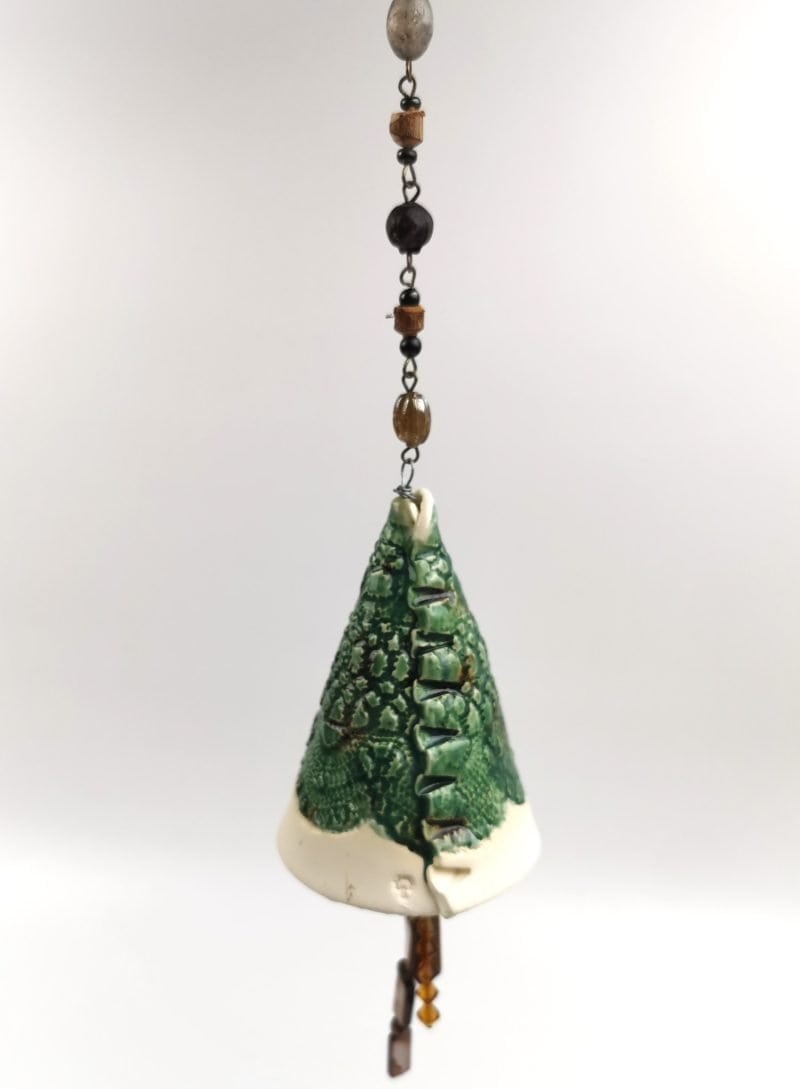 Western Australian artist Helen Gray Silver Tree Design ceramic Wind chimes