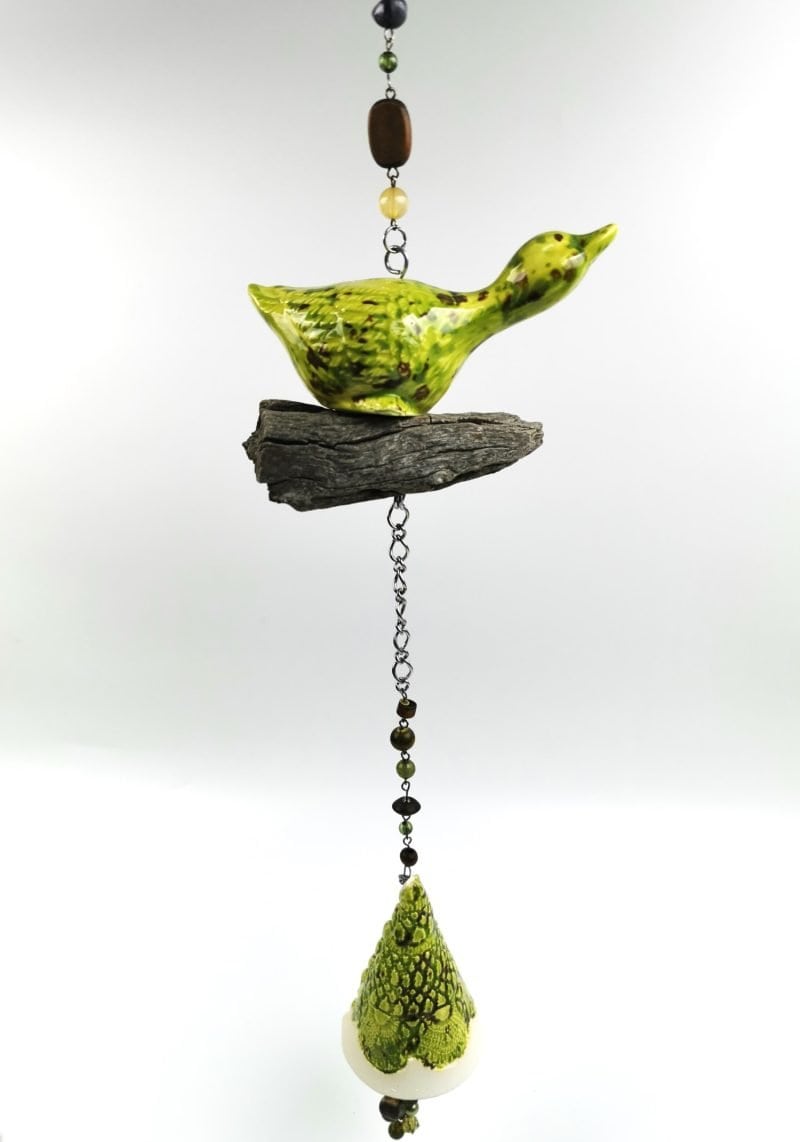Western Australian artist Helen Gray Silver Tree Design ceramic Wind chimes