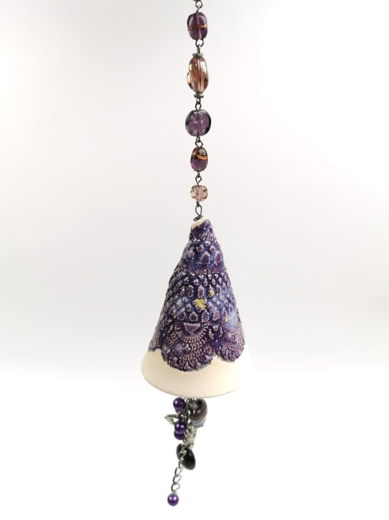 Western Australian artist Helen Gray Silver Tree Design ceramic Wind chimes