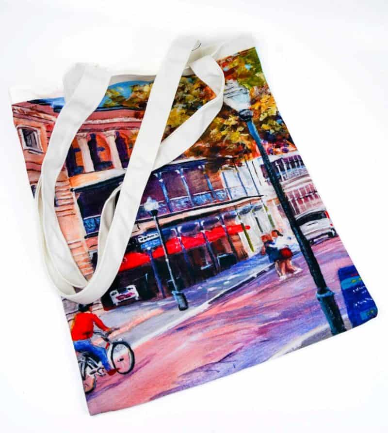 The roundhouse tote bag WA fremantle artist