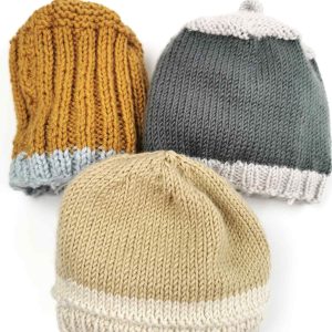 Jo Barrie hand knitted cashmere baby hats