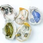 Oysters Multi -3 Annette Line-Ellis. Decoupage Oysters.