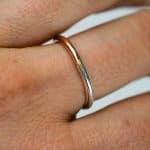 Two Tone Ring (1) Two Tone Ring by REM Jewellery Rowena Mitchell Fremantle WA Artist