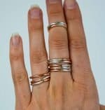 Two Tone SS and Copper Ring (2) Two Tone Ring by REM Jewellery Rowena Mitchell Fremantle WA Artist