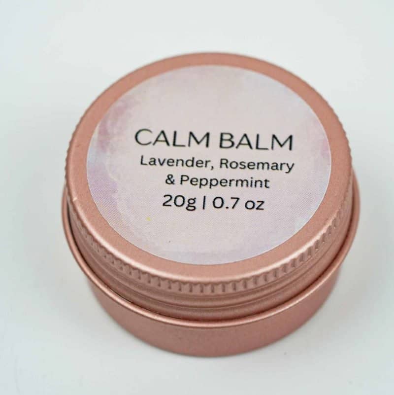 Natures infusions calm balm of lavender, rosemary and peppermint. Ingredients from Australia and made in Perth. 20g