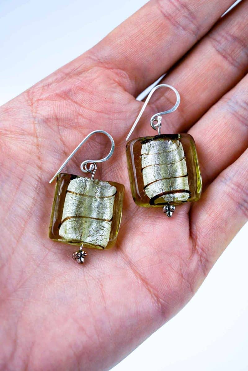 REM Murano glass earrings
