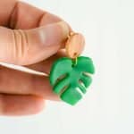 Leaf Me Be Earrings (2) Poly Bloom Fremantle artist Polymer clay
