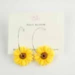 Sunburst Hoop Earrings (3) Poly Bloom Fremantle artist Polymer clay