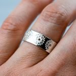 Sunflower Floret Ring (1) Sterling Silver Handmade Jewellery by Fremantle Artist Rowena Mitchell