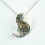Pendant Wave SS and 9ct Gold (1) Nick West