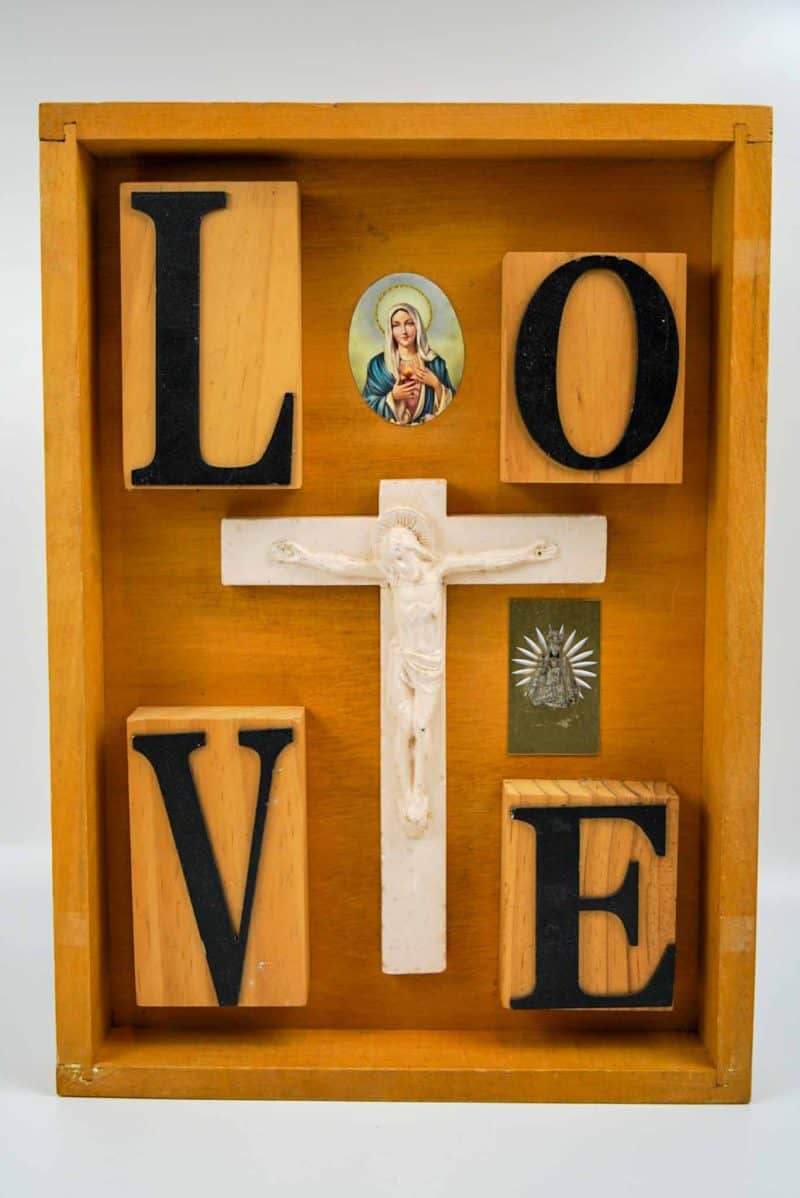 Love Assemblage Sculpture Philip Mitchell