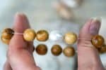 Single Freshwater Pearl Bracelet with 13 Handturned Rottnest Pine Beads (2) Paul Thompson