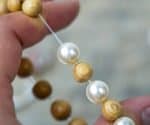 Triple Shell Based Pearl Bracelet with 14 Handturned Rottnest Pine Beads (2) Paul Thompson