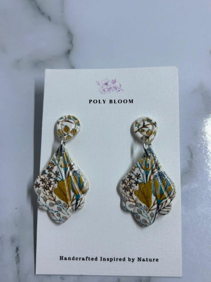 Poly Bloom Woodland Drop Earrings